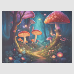 Colourful Mushroom Forest Tissue Paper