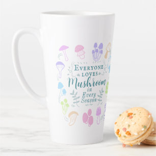 Colourful Mushroom Latte Mug