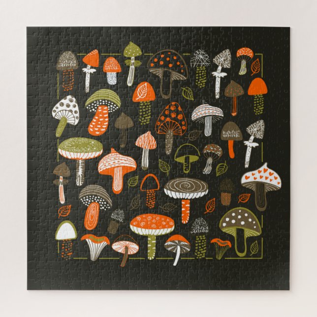 Colourful Mushrooms: Fairy Collection Jigsaw Puzzle (Vertical)
