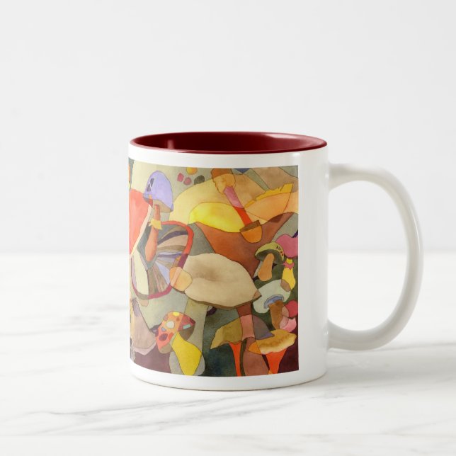 Colourful Mushrooms Mug (Right)