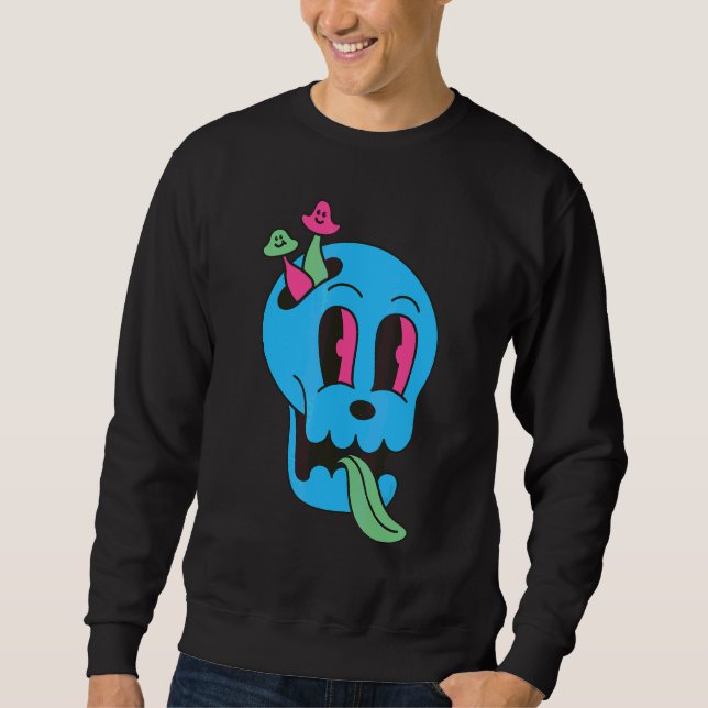 Colourful mushrooms of imagination sweatshirt (Front)