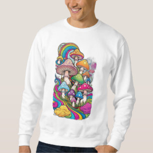 Colourful mushrooms sweatshirt