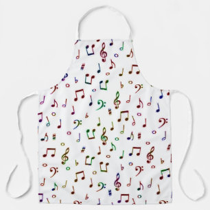 Colourful music apron