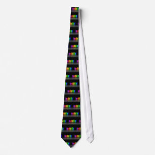 Colourful Music Equalizer w/Reflection, Cool Tie