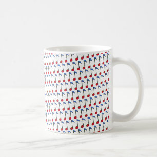 colourful music note coffee mug