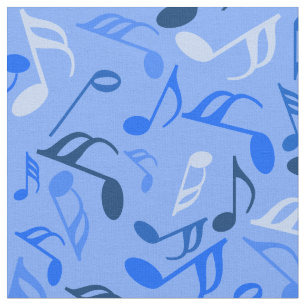 Colourful Music Notes Fabric