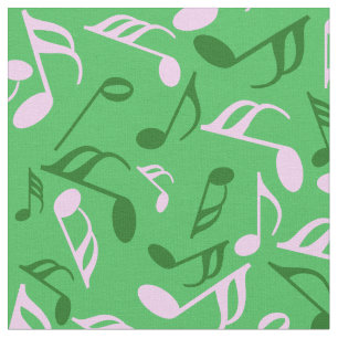 Colourful Music Notes Fabric