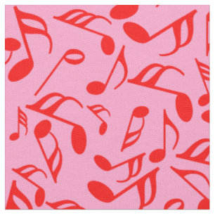 Colourful Music Notes Fabric