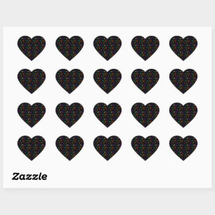 Colourful Music Notes Musician Musical Note Art Heart Sticker