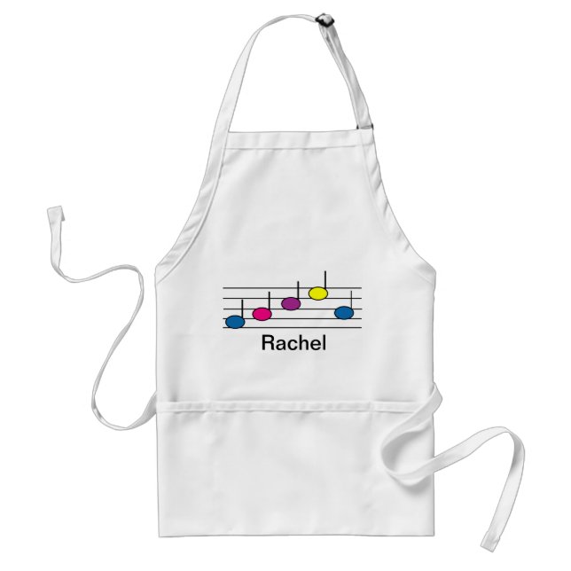 Colourful Music Notes Pattern  Standard Apron (Front)