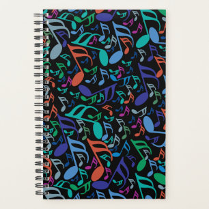 Colourful Music Notes Planner