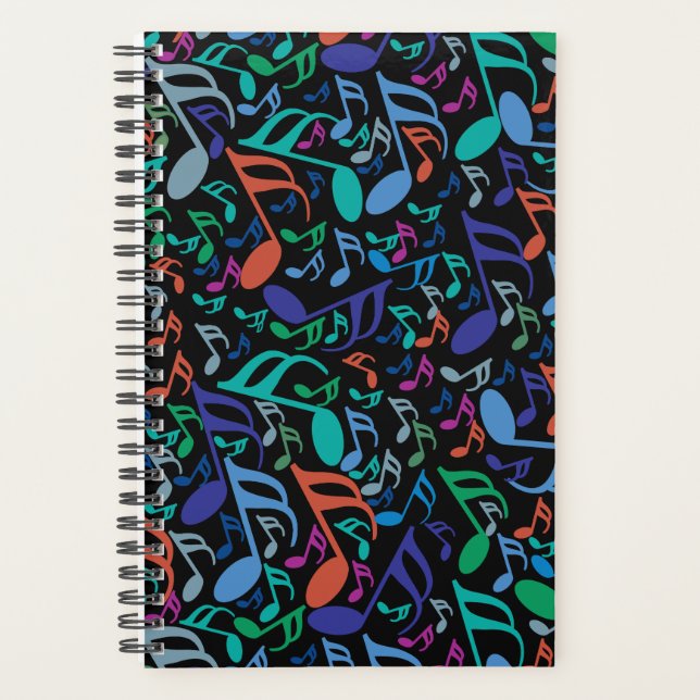 Colourful Music Notes Planner (Front)