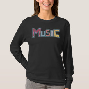 colourful music sticker T-Shirt
