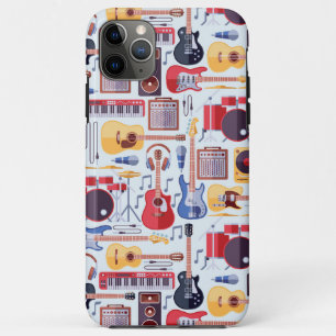 Colourful musical instruments pattern (all phones) Case-Mate iPhone case