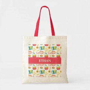 Colourful Musical Instruments Pattern For Kids Tote Bag