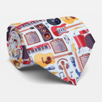 Colourful musical instruments pattern 