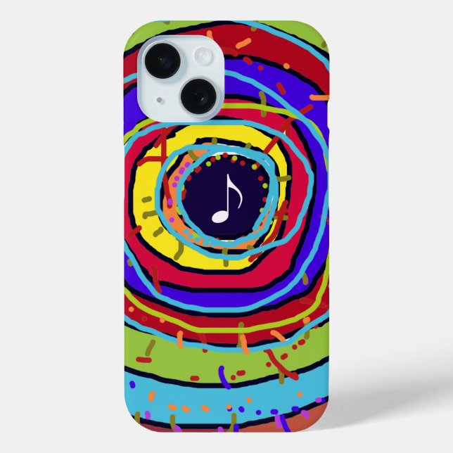 Colourful musical note Case-Mate iPhone case (Back)