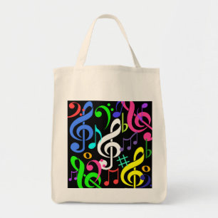 Colourful Musical Notes Bag