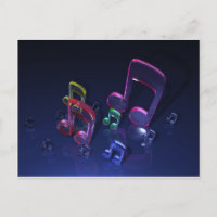 Colourful Musical Notes Design