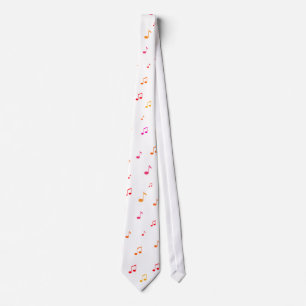 Colourful Musical Notes: Necktie / Tie