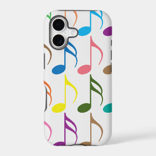 Colourful musical notes pattern