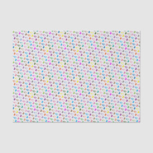 Colourful musical notes pattern tissue paper