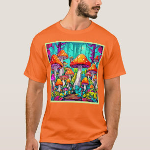 Colourful Mystic Shroom Artwork T-Shirt