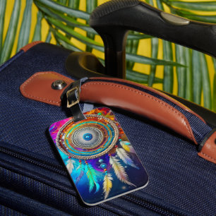 Colourful Mystical Dreamcatcher   Luggage Tag
