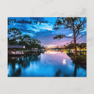 Colourful Mythical Sunset Postcard