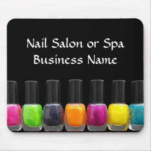 Colourful Nail Polish Bottles, Nail Salon Mouse Pad