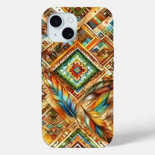 Colourful Native American Print IPhone Case