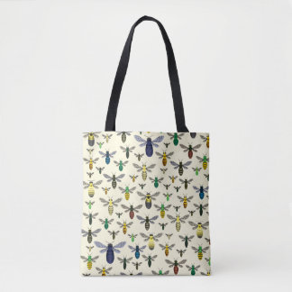 Colourful Native Bees Tote Bag