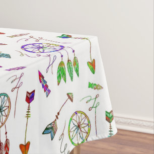 Colourful native pattern tablecloth