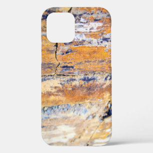 Colourful natural stone wall pattern in a quarryan iPhone 12 case