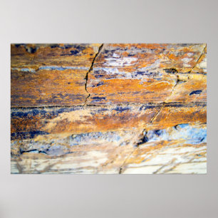 Colourful natural stone wall pattern in a quarryan poster