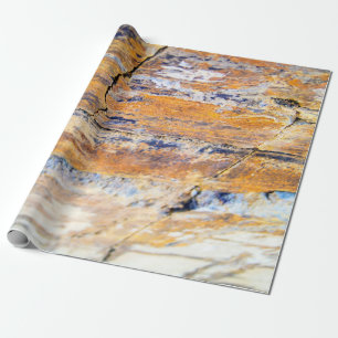 Colourful natural stone wall pattern in a quarryan wrapping paper