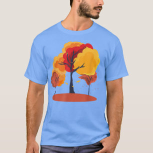 Colourful Nature Forest Leaves Autumn Trees Fall  T-Shirt