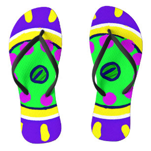 Colourful Nature's Palette Pattern Jandals