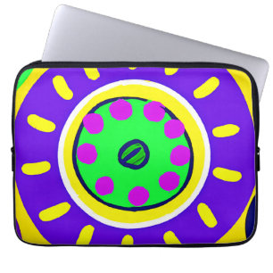 Colourful Nature's Palette Pattern Laptop Sleeve