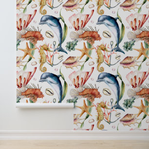 Colourful Nautical Underwater Sea Animal LIfe  Wallpaper