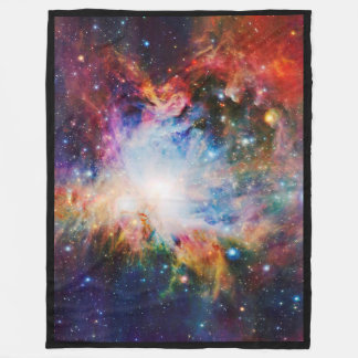Colourful Nebula Fleece Blanket