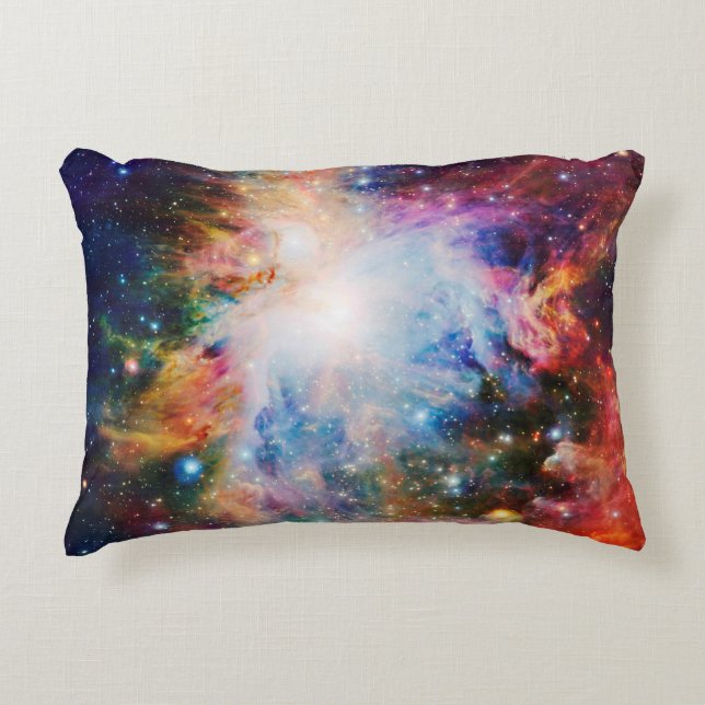 Colourful Nebula Galaxy Pillow (Front)