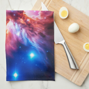 Colourful Nebula Galaxy Space Stars Cosmic Univers Tea Towel