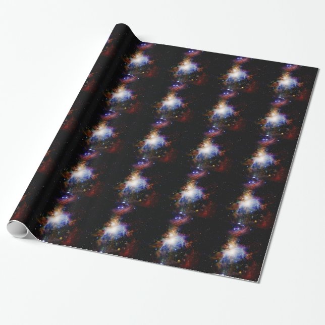 Colourful Nebula Wrapping Paper (Unrolled)
