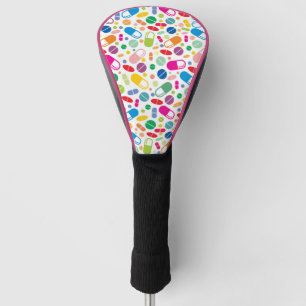 Colourful Neon Drug Pattern Golf Head Cover