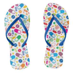 Colourful Neon Drug Pattern Jandals