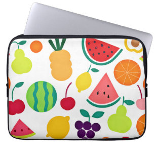 Colourful Neon Fruit Fiesta Laptop Sleeve