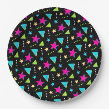 Colourful Neon Memphis Pattern Retro Birthday Part