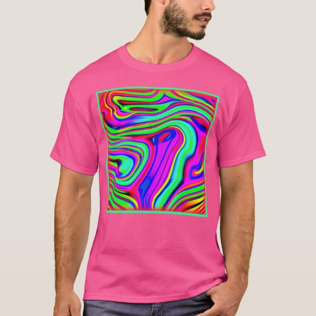 Colourful Neon Patterns. Buy Now T-Shirt (Front)