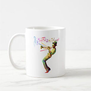 Colourful New York City Jazz Music Coffee Mug